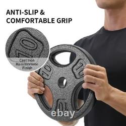 Athletic Works 100LB Black Cast Iron Standard Weight Plate Sets, Used as Both