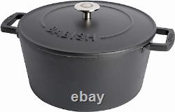 Babish round Enamel Cast Iron Dutch Oven WithLid, 6-Quart