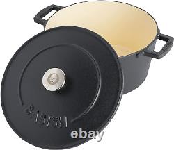 Babish round Enamel Cast Iron Dutch Oven WithLid, 6-Quart
