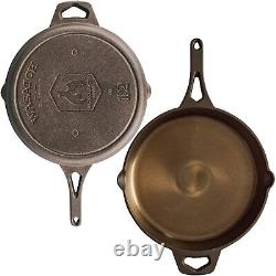 Backcountry Iron 12 Inch Smooth Wasatch Pre-Seasoned Round Cast Iron Skillet