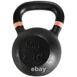 BalanceFrom Cast Iron Kettlebell, Single, 80 lbs