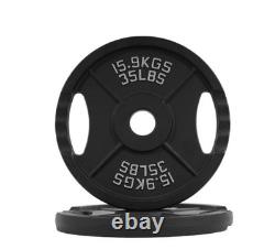 BalanceFrom Cast Iron Olympic 2-Inch Plate Weight Plate, 245 lbs Set, Multiple P