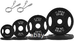 BalanceFrom Cast Iron Olympic 2-Inch Plate Weight Plate 245 lbs Set Multiple Pac