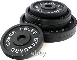 BalanceFrom Cast Iron Olympic 2-Inch Plate Weight Plate for Strength Training