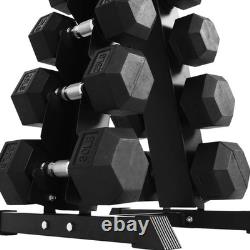 BalanceFrom Signature Alloy Steel 200 lb Rubber Encased Hex Dumbbell Set, Black BalanceFrom Signature Alloy Steel 200 lb Rubber Encased Hex Dumbbell Set, Black
