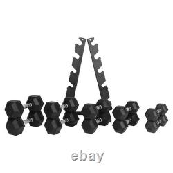 BalanceFrom Signature Alloy Steel 200 lb Rubber Encased Hex Dumbbell Set, Black BalanceFrom Signature Alloy Steel 200 lb Rubber Encased Hex Dumbbell Set, Black