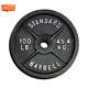 Barbell, 100lb Olympic Cast Iron Weight Plate, Single Brand Sale