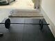 Barbell 45lb Olympic Bar Black 7ft X 2inch Includes 2 Steel Clips