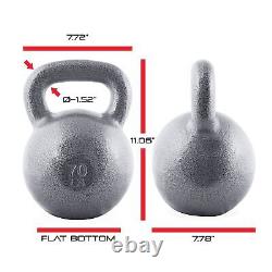Barbell Cast Iron Kettlebell, Single, 70lb Weights for Deadlifts, For Fitness