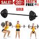 Barbell Set With 60lb Plates For Home Fitness Workout Weight Lifting Training
