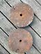 Barbell Vintage Antique Cast Iron Weight Plates Lifting 80lbs Each 1 Opening