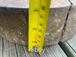 Barbell Vintage Antique CAST IRON Weight Plates Lifting 80lbs each 1 opening