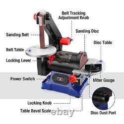 Belt Disc Combo Sander Cast Iron Base Powerful Polisher Grinder Benchtop Sander