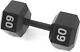 Black Cast Iron Hex Dumbbell 5-120 Lbs Single Or Pair