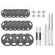 Black Cast Iron Standard Weight Plate Set, Can Be Used As Dumbbell And Barbell