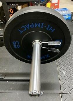 Black Zinc Barbell -Chrome Sleeves! 7ft x 2inch! 1200lb Capacity