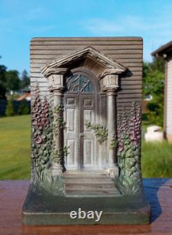 Bradley & Hubbard Bookend Front'Colonial Door' Heavy Cast Iron Metal (Only One)