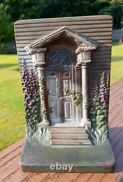Bradley & Hubbard Bookend Front'Colonial Door' Heavy Cast Iron Metal (Only One)