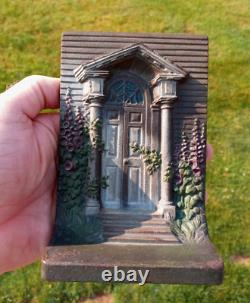 Bradley & Hubbard Bookend Front'Colonial Door' Heavy Cast Iron Metal (Only One)