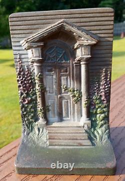 Bradley & Hubbard Bookend Front'Colonial Door' Heavy Cast Iron Metal (Only One)