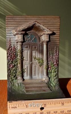 Bradley & Hubbard Bookend Front'Colonial Door' Heavy Cast Iron Metal (Only One)