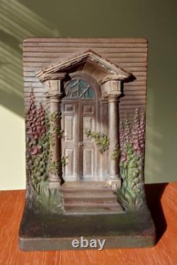 Bradley & Hubbard Bookend Front'Colonial Door' Heavy Cast Iron Metal (Only One)