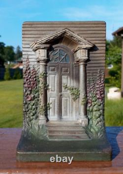 Bradley & Hubbard Bookend Front'Colonial Door' Heavy Cast Iron Metal (Only One)