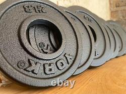 Brand New 300lb Weight Set Cast Iron Olympic Plates with Bar Pick UP