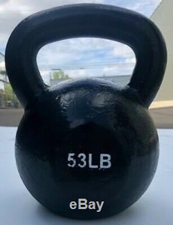 Brand New 53lb Vinyl Dipped Kettle Bell Weight For Commercial Gym 100% Iron