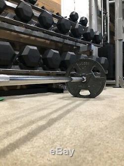 Brand New Standard 50 Lb Weight Plate Set With 60 Barbell, IN STOCK Fast Shippong