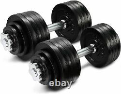 Brand New Yes4All Adjustable Dumbbells 105 lbs (2x52.5lbs) Pair weight set