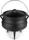 Bruntmor 8-quart Pre-seasoned Cast Iron Cauldron African Potjie Pot With Lid