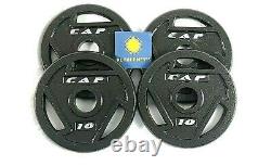 CAP 10 LB Olympic 2'' Weight Plates Barbell Weights Set of 4 40lbs Total New