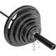 Cap 300lb Olympic 2 Weight Full Set 7' Foot Bar Plate Plates Pair Gym Home Grip