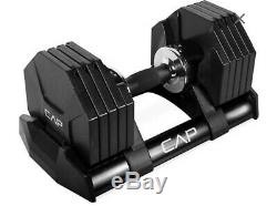 CAP 50LB 1-Single Adjustable Dumbbell Weight (Like Bowflex 552) 5 to 50 LBS