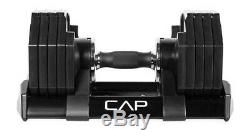 CAP 50LB 1-Single Adjustable Dumbbell Weight (Like Bowflex 552) 5 to 50 LBS