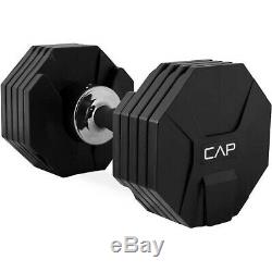 CAP 50 LB Single Adjustable Dumbbell Weight Adjust-A-Bell