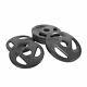 Cap 50 Lb Olympic Weight Plate Set (4) 10 Lb Plates (2) 5lb Plates 2 Hole New