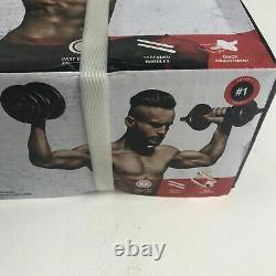 CAP Adjustable 40LB Dumbbell Set Bar & Plates Weight Lifting Home Gym Workout