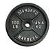 Cap Barbell, 100lb Olympic Cast Iron Weight Plate, Single F1