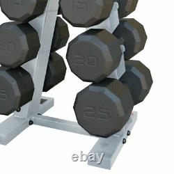 CAP Barbell 150 Lb Eco Dumbbells Set with Rack, Cast Iron