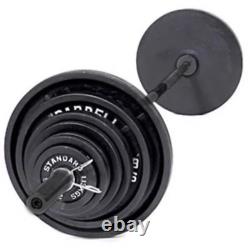 CAP Barbell 300-lb Cast Iron Olympic Weight Set (Includes 7' Bar)