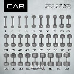 CAP Barbell 90lb Cast Iron Hex Dumbbell, Single