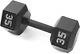 Cap Barbell Black Cast Iron Hex Dumbbell 5-120 Lbs Single Or Pair