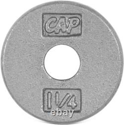 CAP Barbell Cast Iron 1-Inch Weight Plate 1.25-50 Lb Sizes