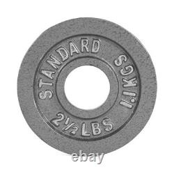 CAP Barbell Gray Olympic Cast Iron Weight Plate, 245lb Set