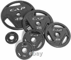 CAP Barbell Olympic 2 Grip Plates 2.5, 5, 10, 25, 35 OR 45 LB Weights CHOOSE LB