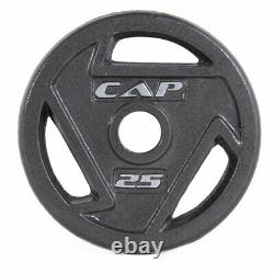 CAP Barbell Olympic 2 Grip Plates 2.5, 5, 10, 25, 35 OR 45 LB Weights CHOOSE LB