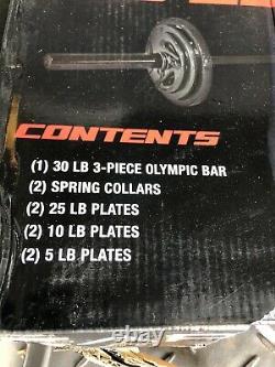 CAP Barbell Olympic Weight Set 110 LBS with Plates