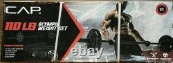 CAP Barbell Olympic Weight Set 110 LBS with Plates FREE & FAST Shipping